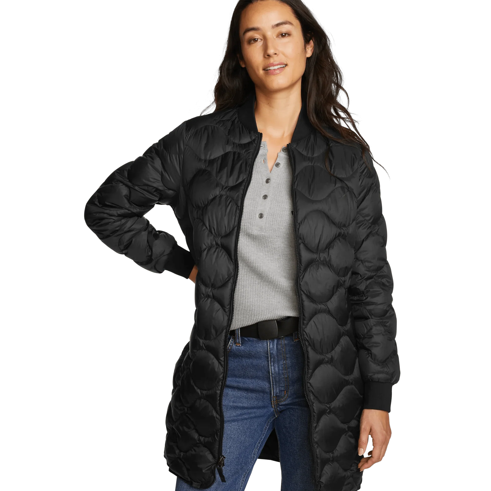 Women's Shaw Long Down Bomber Jacket