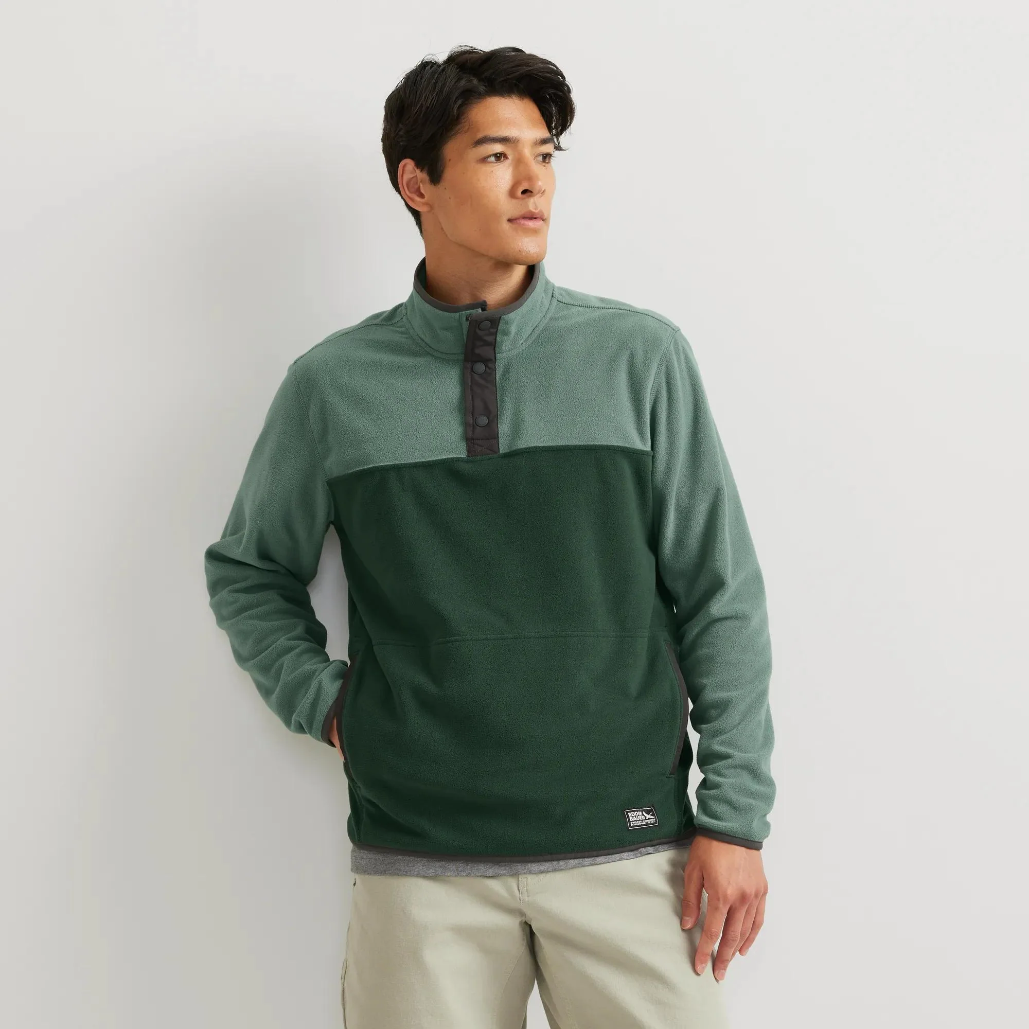 Men's Chutes Fleece Snap Mock Pullover