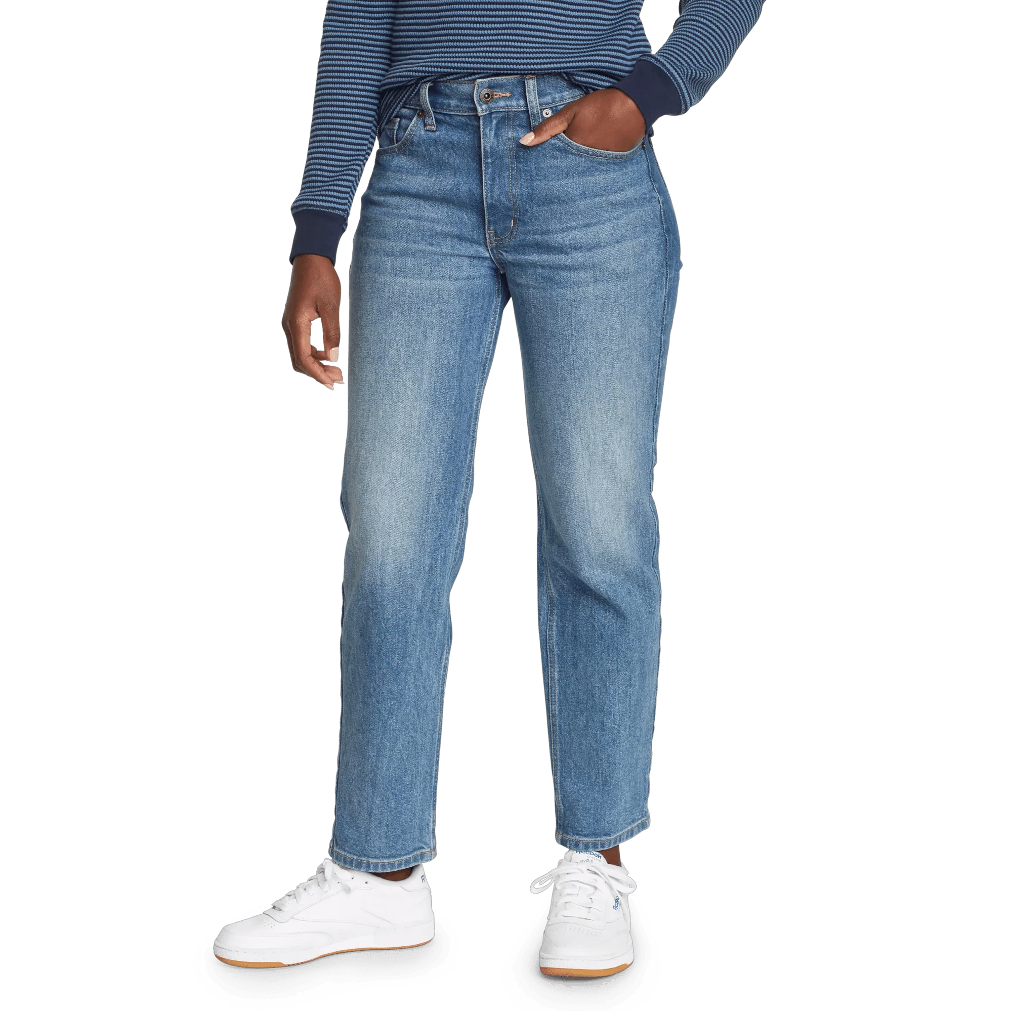 Women's Authentic High-Rise Straight Leg Jeans
