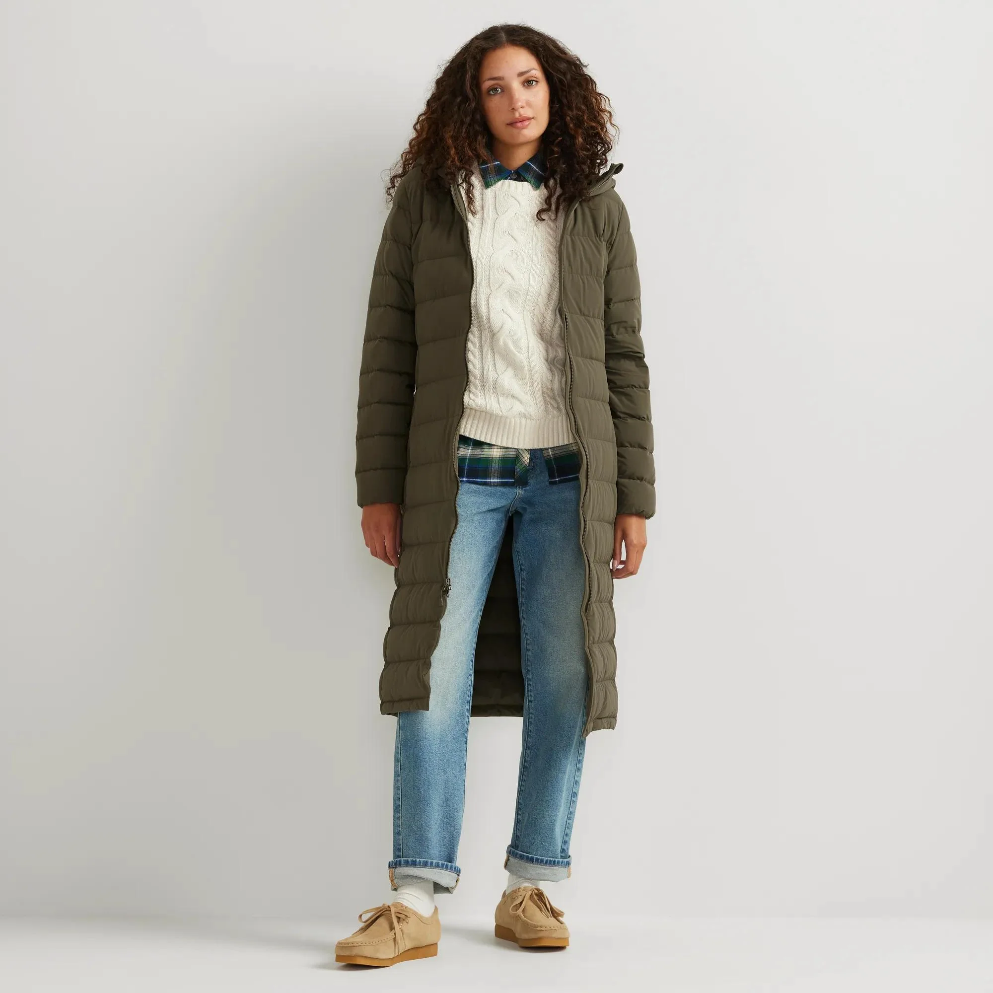 Women's EB Stretch Down Hooded Duffle Coat
