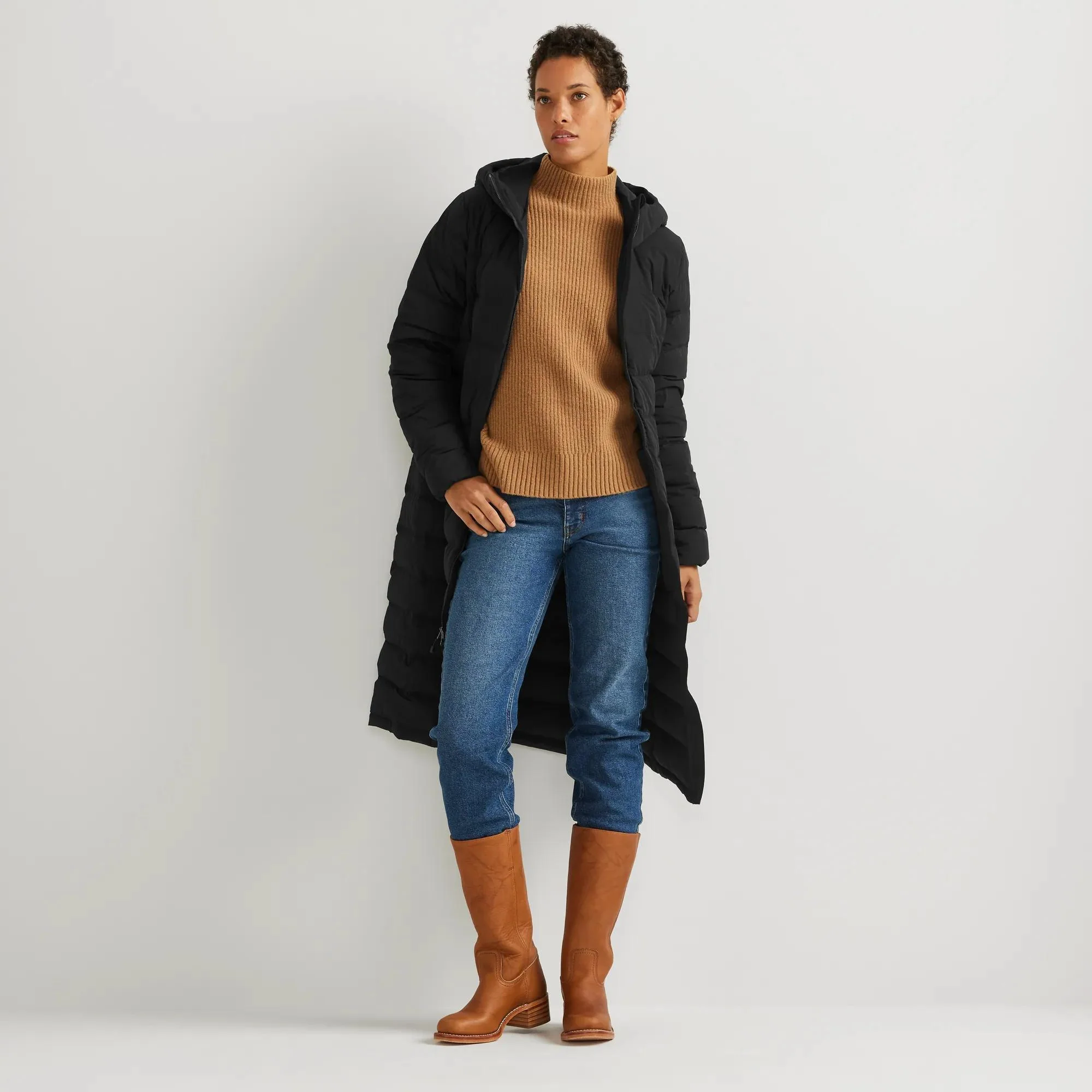 Women's EB Stretch Down Hooded Duffle Coat